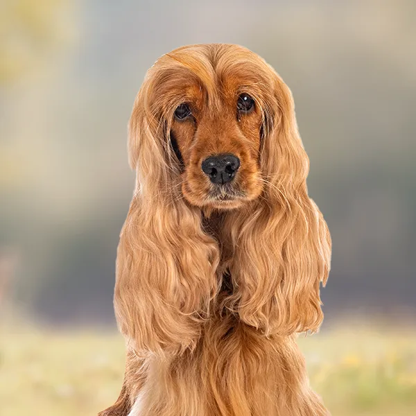 Cabeza de la raza de perro Cocker Spaniel