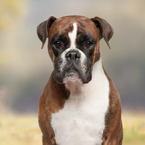 Head of the dog breed Boxer