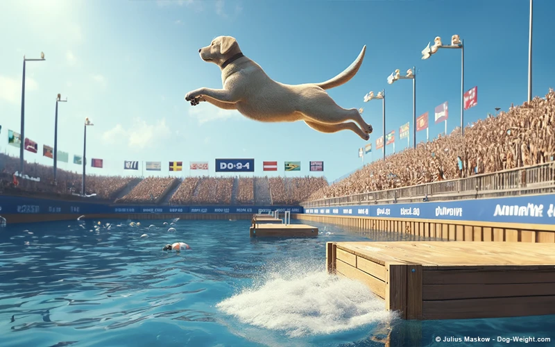 Sport del cane Dock Diving